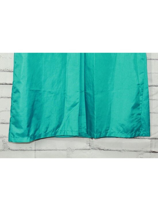 Vintage Alorna Long Lightweight Spring Trench Coat Teal Size 12 Pet - Picture 9 of 12